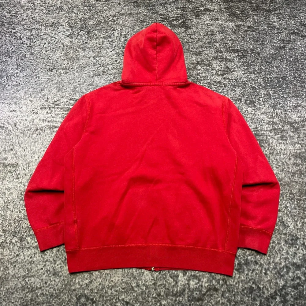 Polo Ralph Lauren‎ Zip Up Hoodie Mens XL Red Thermal Pony Preppy Sweatshirt